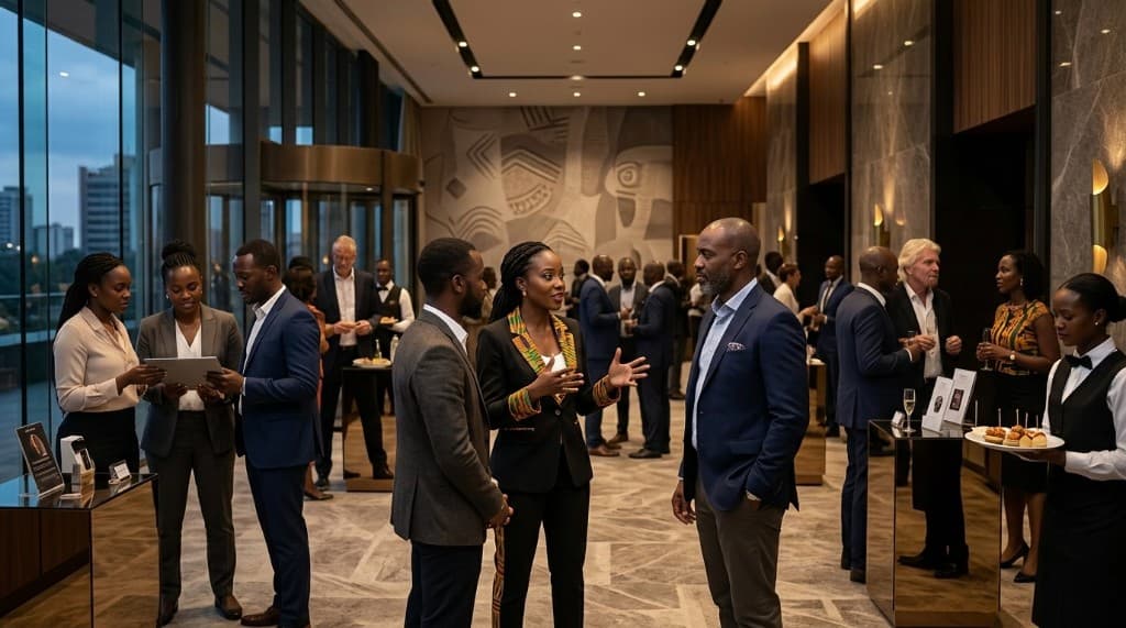 African innovation team engaging in a Youth+ Africa leadership session